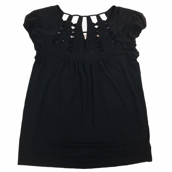 BCBGMaxazria Black Top Size Small - Picture 1 of 8